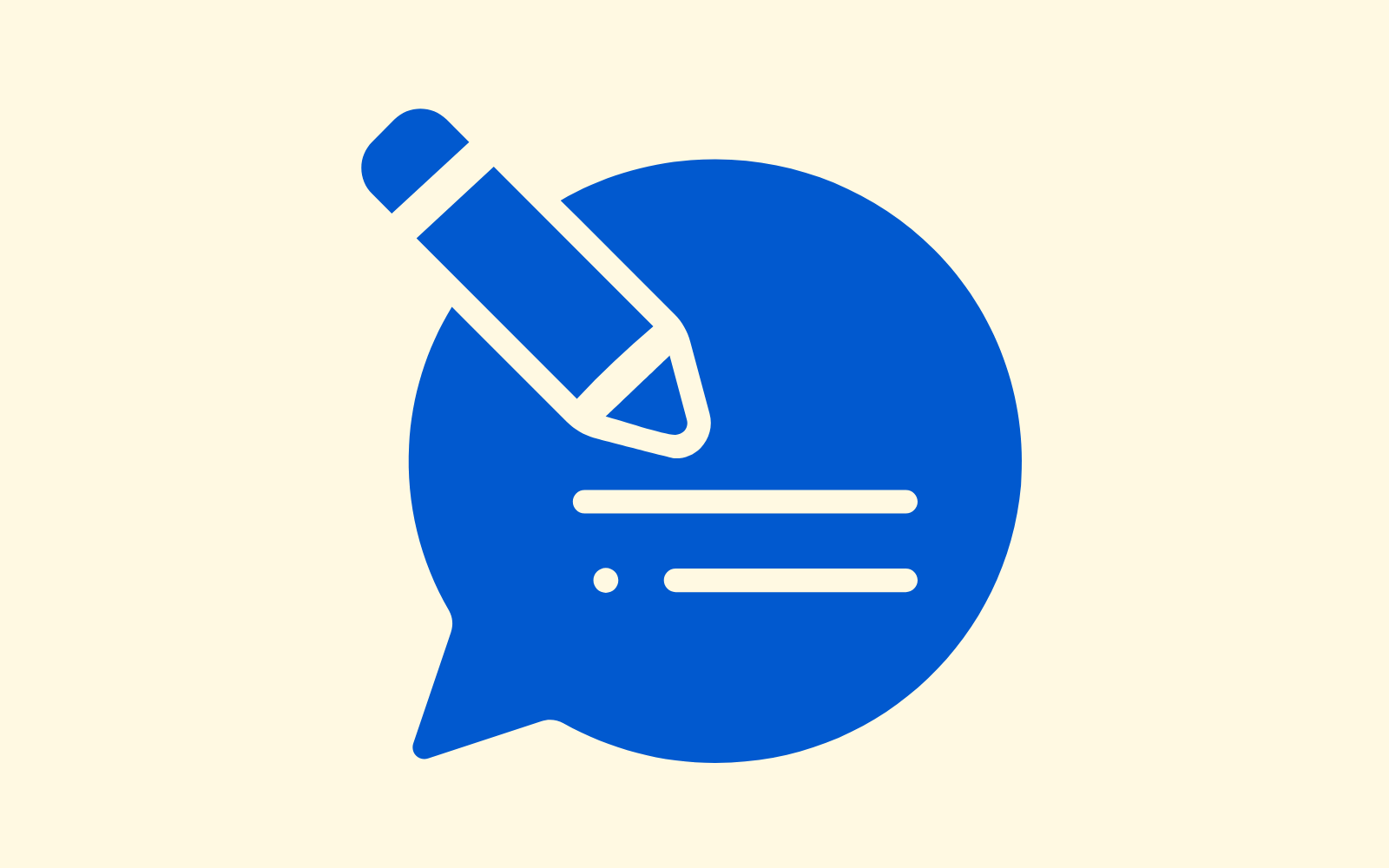 Blog Pencil Chat Icon